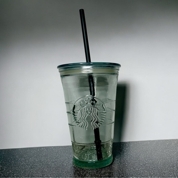 Starbucks Recycled Glass Cold Cup Made in Spain 16oz - Picture 1 of 4